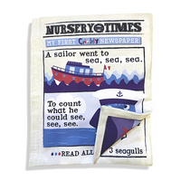 Nursery Times Crinkly Cloth Newspaper - Sailor Went to Sea