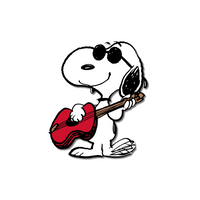 Peanuts Music is Life Pin - Guitar