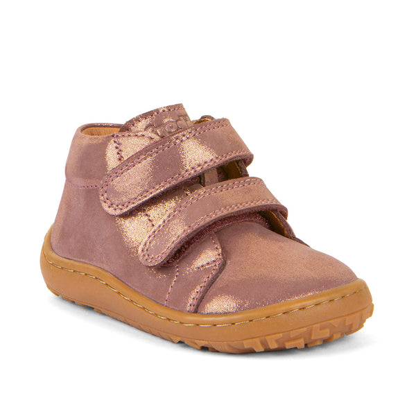 Barefoot First Step Boots - Pink/Gold