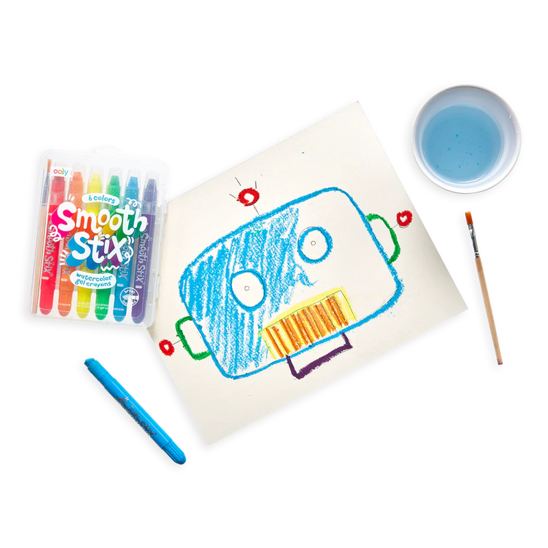 Smooth Stix Watercolour Gel Crayons - Set of 6