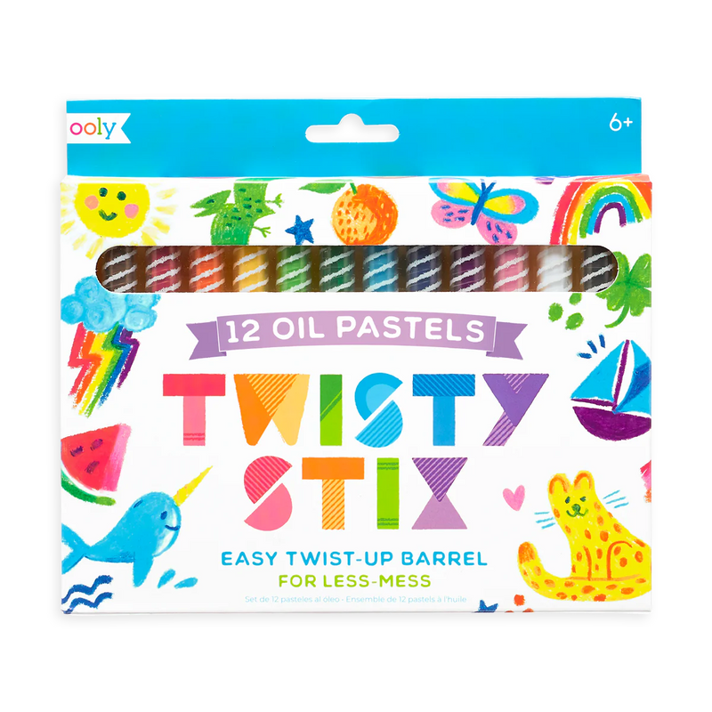 Twisty Stix Oil Pastels - Set of 12