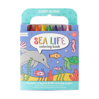 Carry Along Crayon & Colouring Book Kit - Sea Life - Set of 9