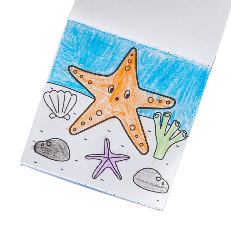 Carry Along Crayon & Colouring Book Kit - Sea Life - Set of 9