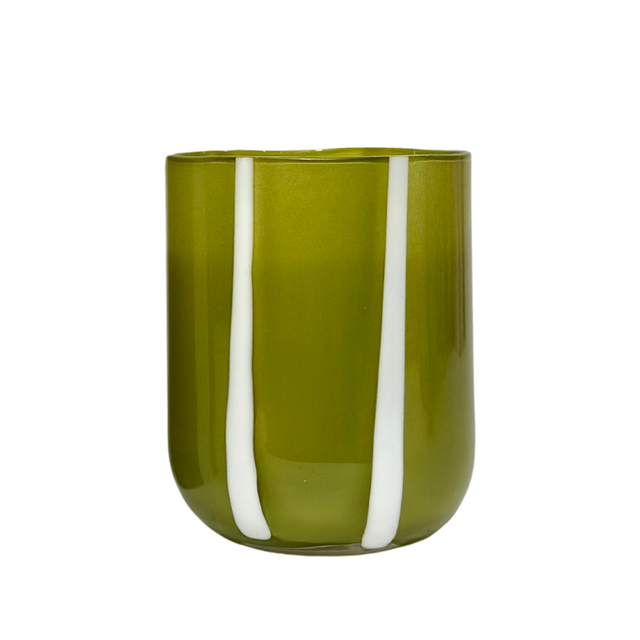 Atina Tumbler - Olive/White