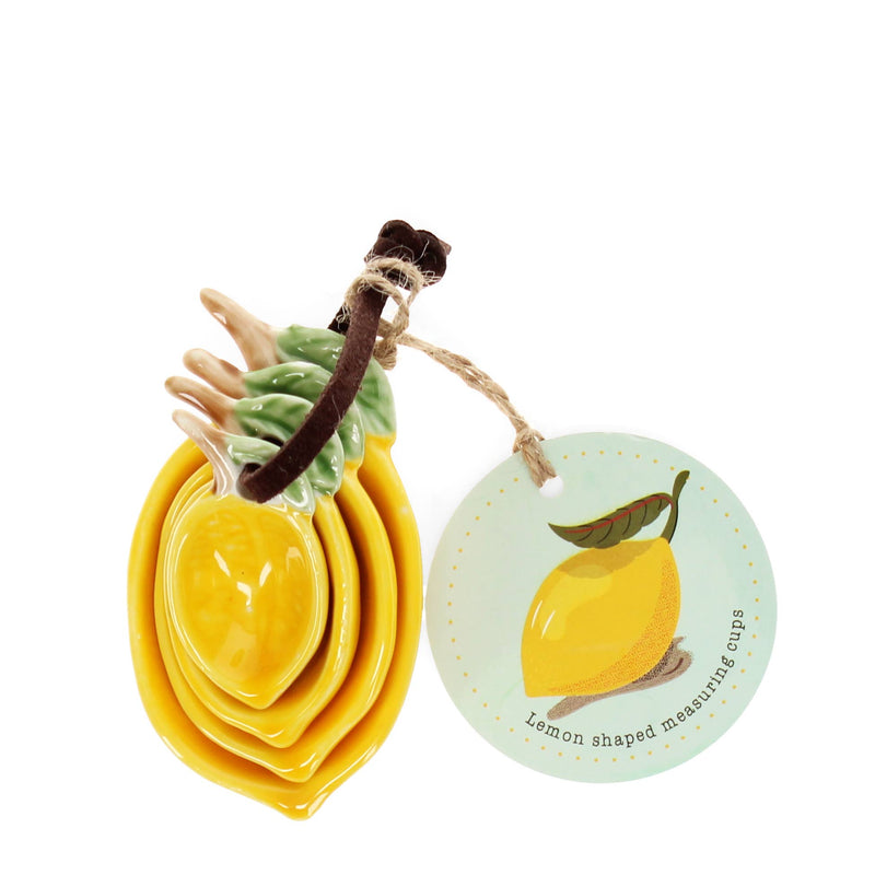 Ceramic Measuring Spoons - Lemons