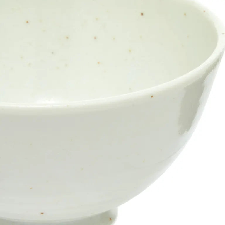 Japanese Rice Bowl - White Speckled