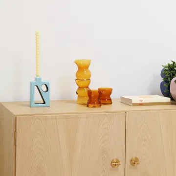 Candle Holder Flush - Blue