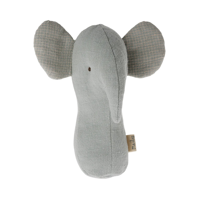 Elephant Rattle - Light Dusty Blue