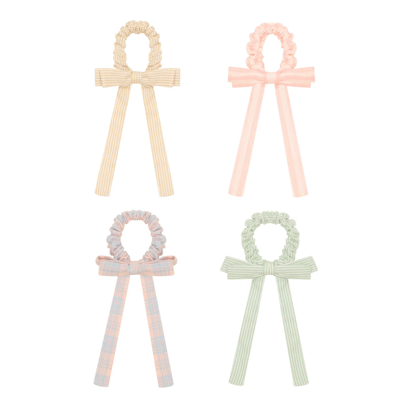 Summer Stripes Bow Scunchies