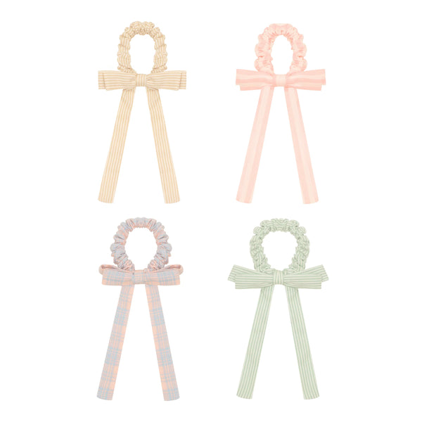 Summer Stripes Bow Scunchies