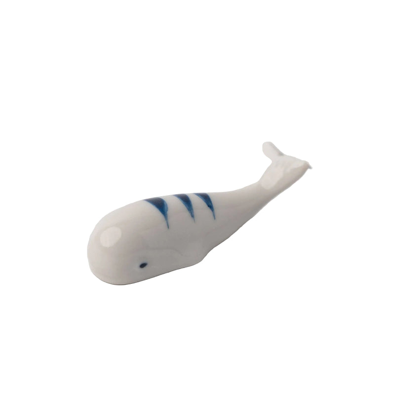 Blue Stripe Whale Chopstick Rest