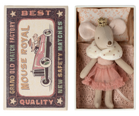 Little Sister Princess Mouse in Matchbox