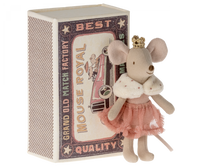 Little Sister Princess Mouse in Matchbox