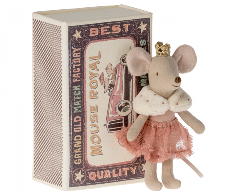 Little Sister Princess Mouse in Matchbox