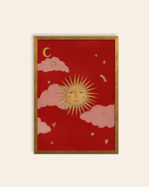 Queen of the Rodeo - Giclee Art Print - Le Soleil (Red): A3