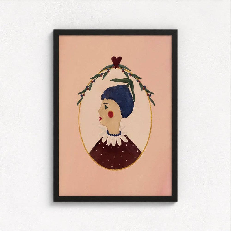 Queen of the Rodeo - Giclee Art Print - Blueberry: A3