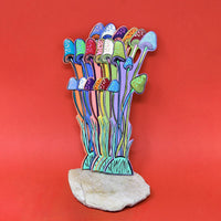 Mushroom Bookmark - Orange