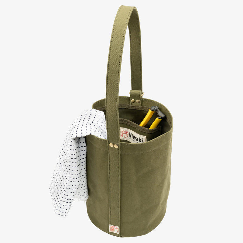 Mini Kantan Bag (Bucket Tote) - Green