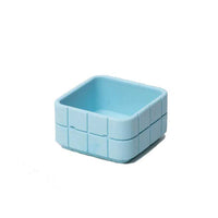 Tile Square Pot - Swimming Pool Blue