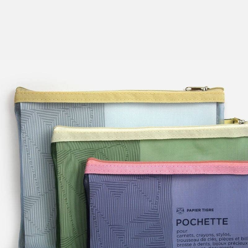 Mesh Pocket - Medium - Light Blue