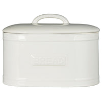 Oval Bread Box - White