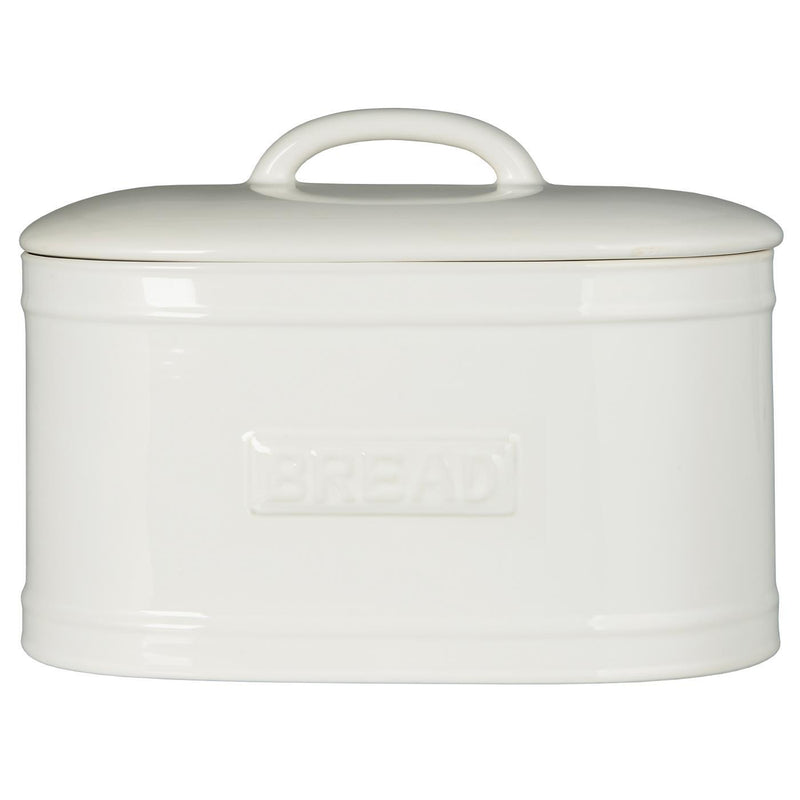 Oval Bread Box - White