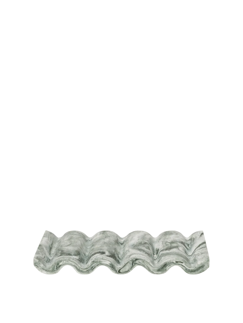 Mist Soap Dish - Emerald Off-White