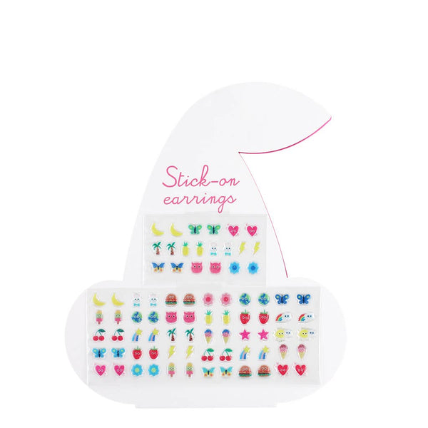 Rex London UK - Stick on earrings (40 pairs) - Cherry