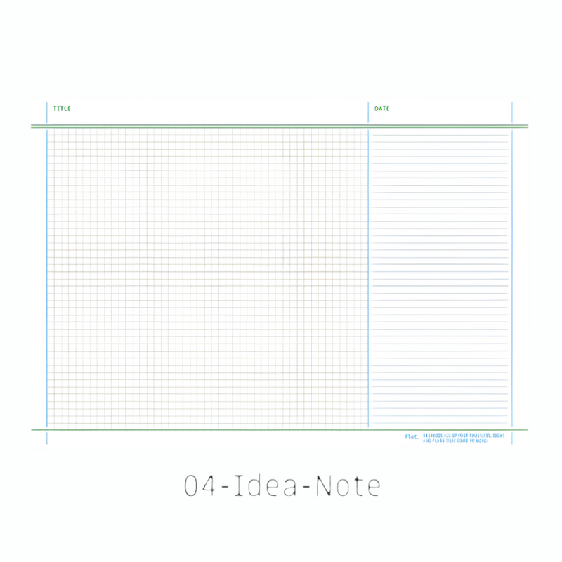 Flat Notepad (A5) Idea Note