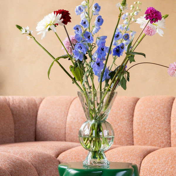 Vase Rhombic Glass Green