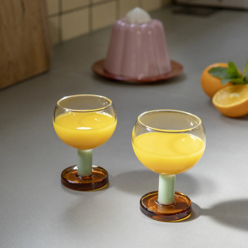Glasses Cantine Amber - Set of 2