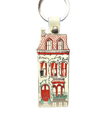 Dolls House Key Fob - Cream