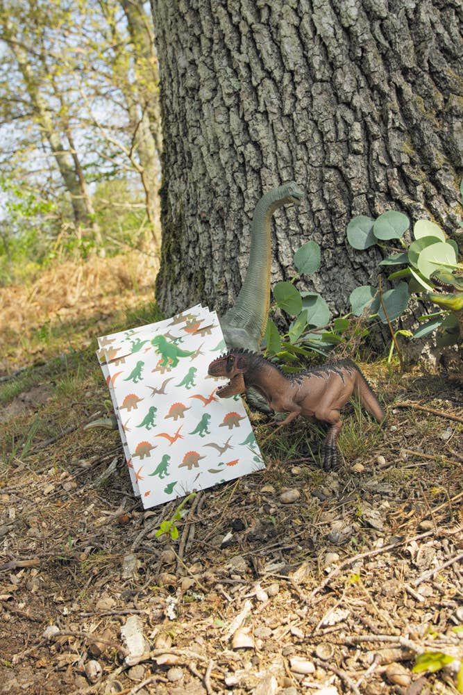 DINO PAPER BAGS X 8PCS