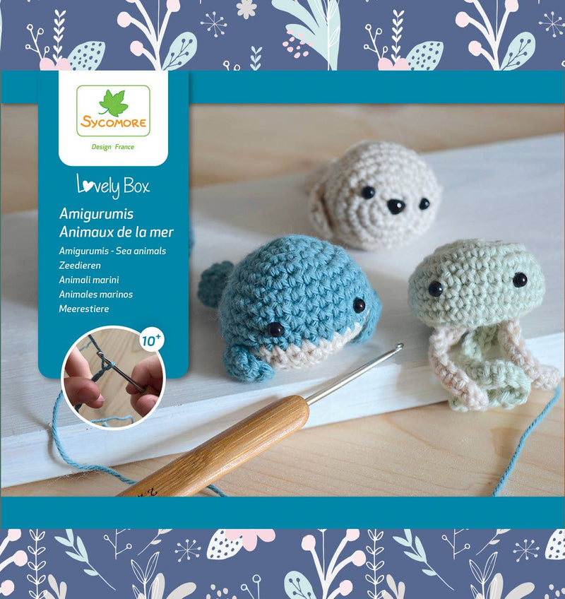 Lovely Box Sea Animals Crochet Kit