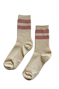 Her Varsity Socks - Rose