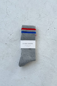 Extended Boyfriend Socks - True Grey