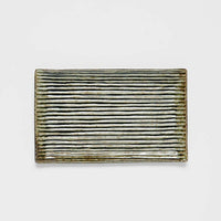 Sushi Plate Green Contour Glaze 24cm