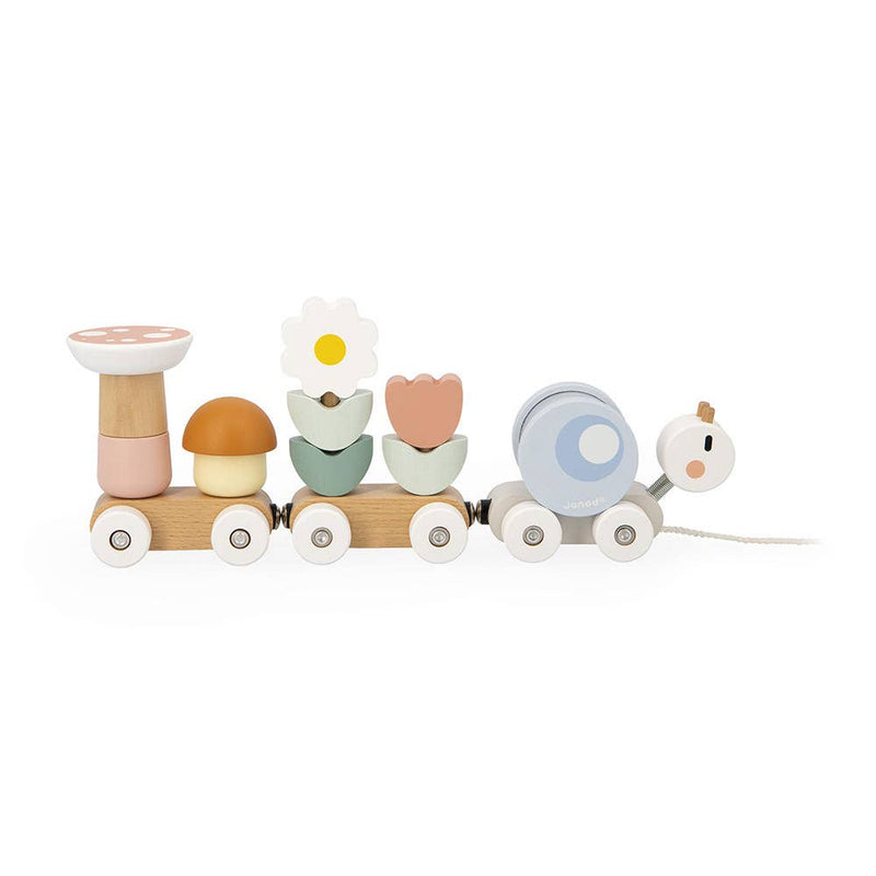 Wooden Snail Train