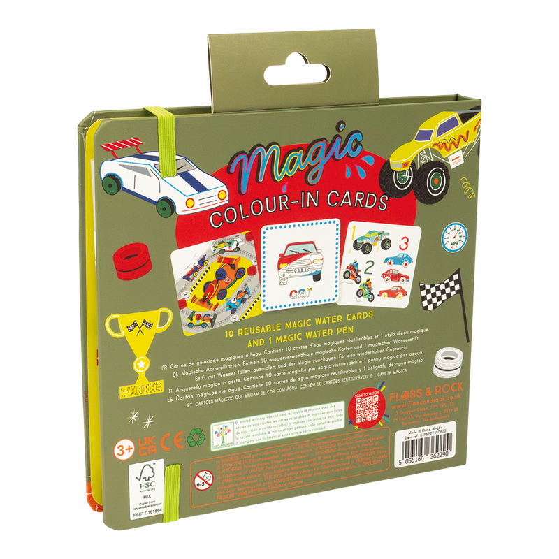 Magic Color Changing Water Cards - Cars