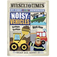 Crinkly Cloth Newspaper - Noisy Vehicles