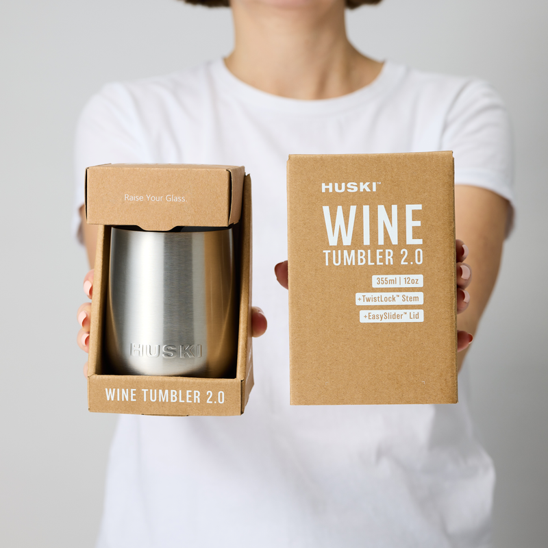 Huski Wine Tumbler 2.0 - Brushed Stainless
