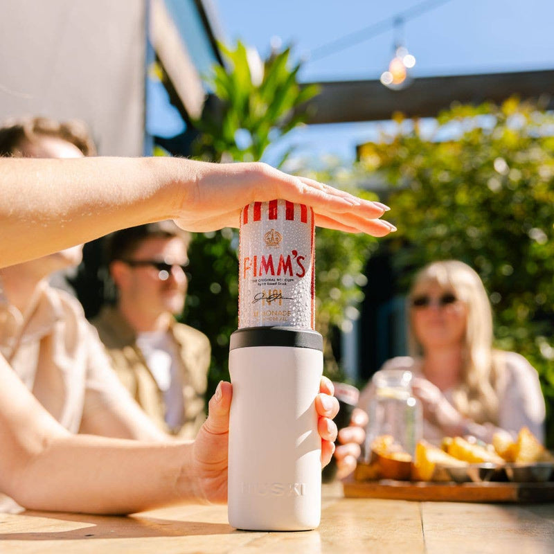 Huski Slim Can Cooler - Brushed Stainless