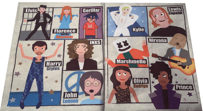 Crinkly Cloth Newspaper - Music A-Z