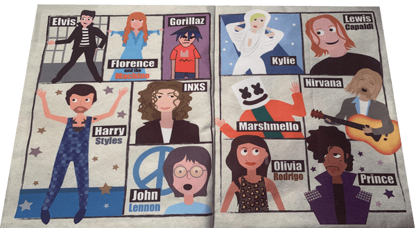 Crinkly Cloth Newspaper - Music A-Z