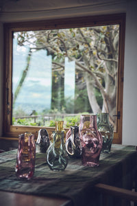 Gleam Glass High Vase - Olive