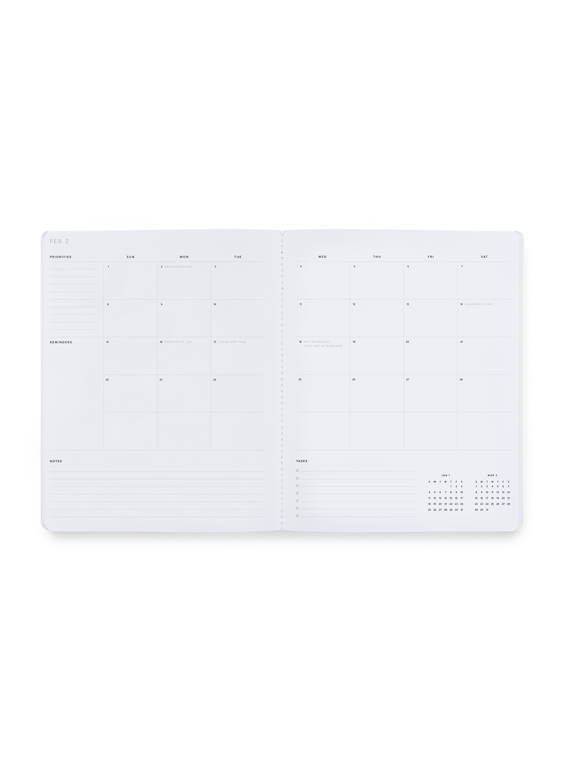 2026 Monthly Planner: Fern Green / None