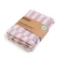 Cotton Woven Throw Pillow/Cushion Cover: Blok Pink