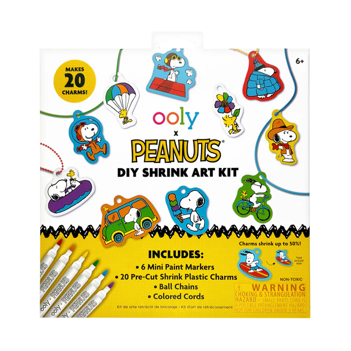 Ooly x Peanuts - DIY Shrink Art Kit & 6 Mini Paint Markers