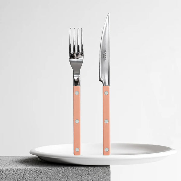 Bistrot Solid 4 Pieces Cutlery Set - Nude Pink