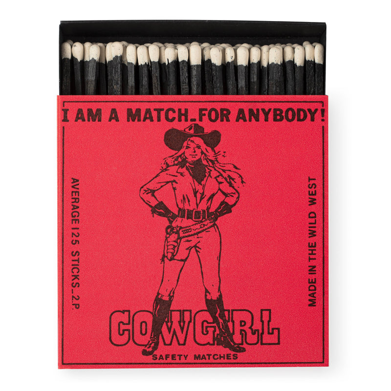 Cowgirl Square Matchboxes